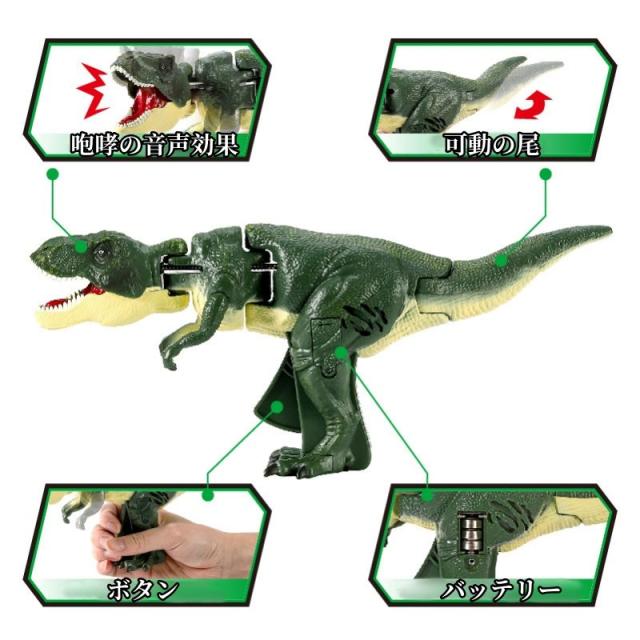 恐竜のおもちゃです 2点セット」恐竜 おもちゃ 知育玩具 ダイナソー 動く 咆哮 室内